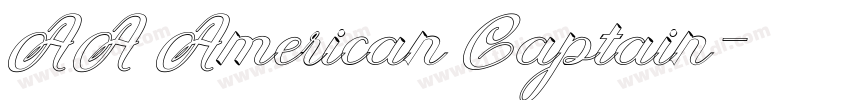 AA American Captain字体转换